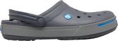 Crocs Crocband Slippers - Maat 33/34 - Unisex - Grijs/Blauw