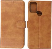 Motorola Moto G50 5G Hoesje - Book Case Telefoonhoesje - Kaarthouder Portemonnee Hoesje - Wallet Case - Bruin