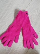 handschoenen lang model roze met knoopjes