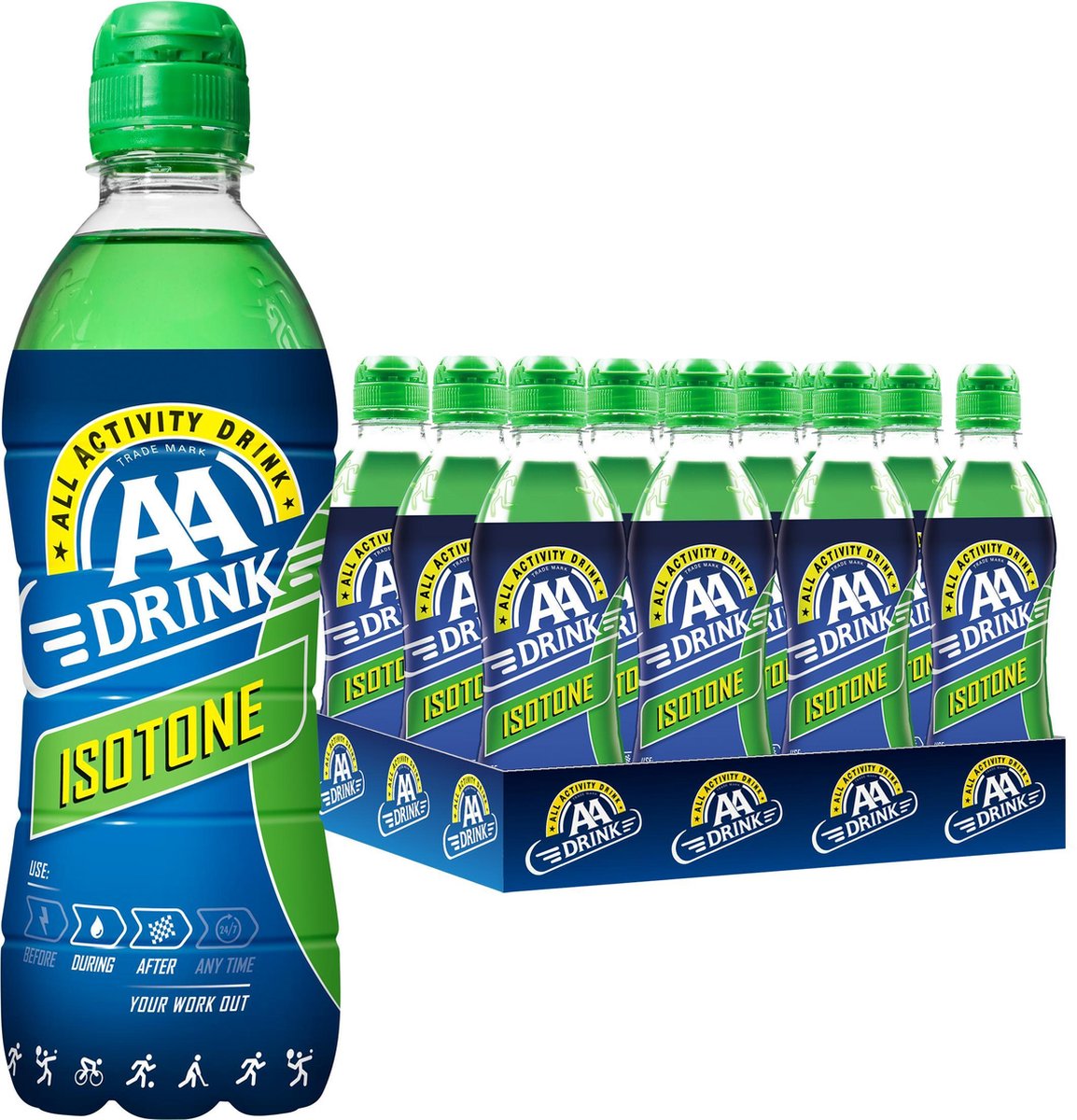 AA Drink Isotone 0,5ltr (12 flesjes, incl. statiegeld & verzendkosten)