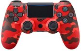 Wireless DualShock controller geschikt voor Playstation 4 (Army, Leger, Camouflage rood)