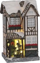 Luville Kerstdorp Miniatuur Duits Huis - L9 x B8 x H15,5 cm