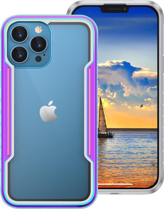 ShieldCase Metalen Shock Case geschikt voor Apple iPhone 13 Pro - Kleurrijk  | bol.com