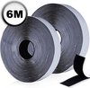 AWEMOZ Zelfklevend Klittenband Rol - 2 x 6 Meter Lang Velcro Tape - Zwarte Velcro - Klussen - 2 cm Breed - Dubbelzijdig