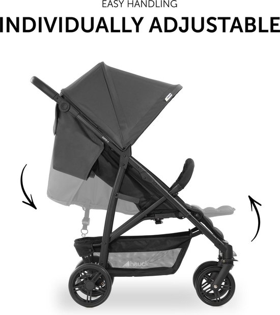 Hauck Rapid 4 - Buggy - licht - mobiele stadsbuggy - Grey — afbeelding 2