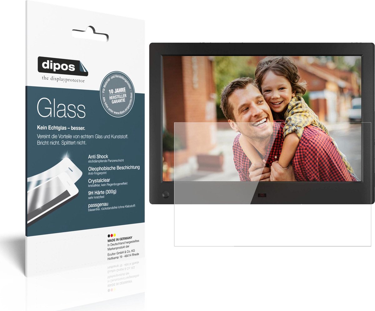 dipos I 2x Pantserfolie helder compatibel met NIX Advance 10 Zoll Widescreen Beschermfolie 9H screen-protector