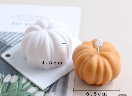 Siliconen mal pompoen - kaarsen maken - zeep maken - halloween - pumpkin - herfst