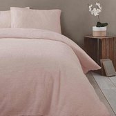 Super zacht - Teddy fleece - Dekbedovertrek - Blush pink - Roze - Tweepersoons