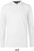 Pierre Cardin - Long sleeve, polo met lange mouwen - Wit / L