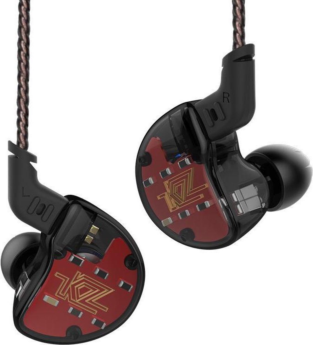 KZ ZS10 IEM In Ear Earphone Hybride Technologie 1BA + 1DD Hifi Bass Transparant Oordopjes Sport Headset Monitor