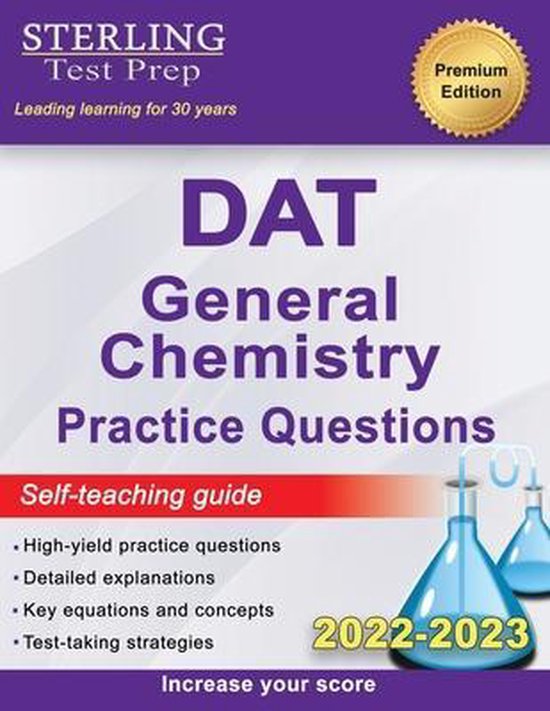Sterling Test Prep DAT General Chemistry Practice Questions - cover