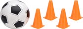 voetbalspel junior oranje/wit 5-delig