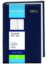 Bureau agenda 2021-2022 18 maand efficiency 1dpp blauw a5