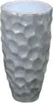 Flowerpot honeycomb white H60 D35
