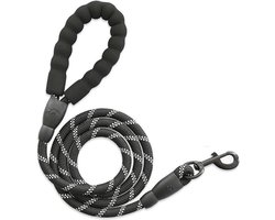 Hondenriem - Hondentuig - Leiband - Zwart - 300cm