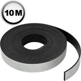 AWEMOZ Magneetband met Plakstrip - 10 Meter Lang - Magneetstrip - Magneet Tape - Magnetisch Tape - Zelfklevend - Zwart