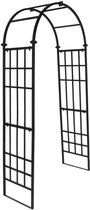 Dakta® Tuinboog | Smeedijzer | Zwart | 2 meter hoog | Tuinhek | Siertuin | Ter decoratie | Tuinafscheiding | Voor bruiloft