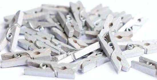Houten wasknijpers met tekst | Magneet wasknijpers