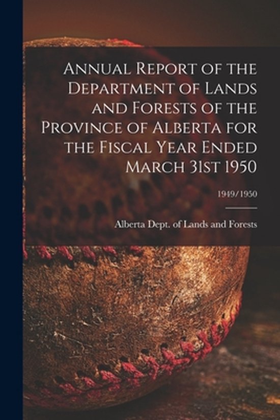 Annual Report of the Department of Lands and Forests of the  ... - cover