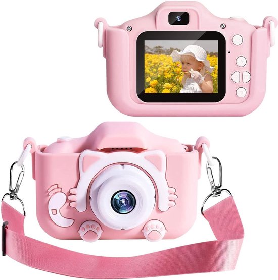 SJCAM® Digitale Kindercamera Jungle - Inclusief Micro SD Kaart - Vlog Camera voor Kinderen - Digitaal Kinderfototoestel - Klein Formaat Speelgoed Camera