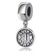 Tracelet - Zilveren bedels - Tracelet - Zilveren bedels - Bedel Lucky Penny - Pandora compatible - 925 Zilver Certificaat | Sinterklaas en Kerst cadeau