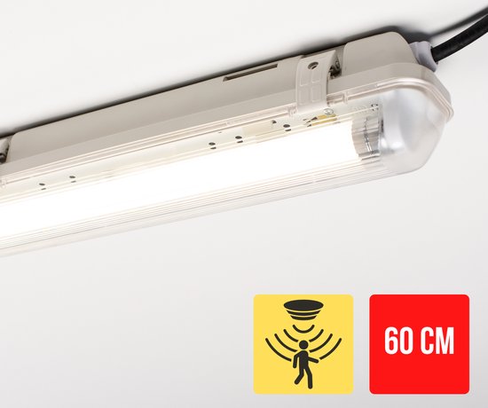 Proventa Outdoor LED TL Armatuur met bewegingssensor en daglichtsensor - Waterdicht - 60 cm