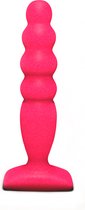 Anaal plug Groot Bubble Plug - Visgraatvormige anale stimulator - Lola Toys - BackDoor Edition - Dunne buttplug - Groot - 12,5cm x 3,2cm - Roze