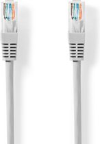 Nedis CAT5e-Kabel | U/UTP | RJ45 Male | RJ45 Male | 20.0 m | Rond | PVC | Grijs | Label