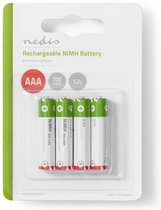 Nedis Oplaadbare NiMH-Batterij AAA | 1.20 V | AAA | 700 mAh | Voorgeladen | 4 Stuks | Blister