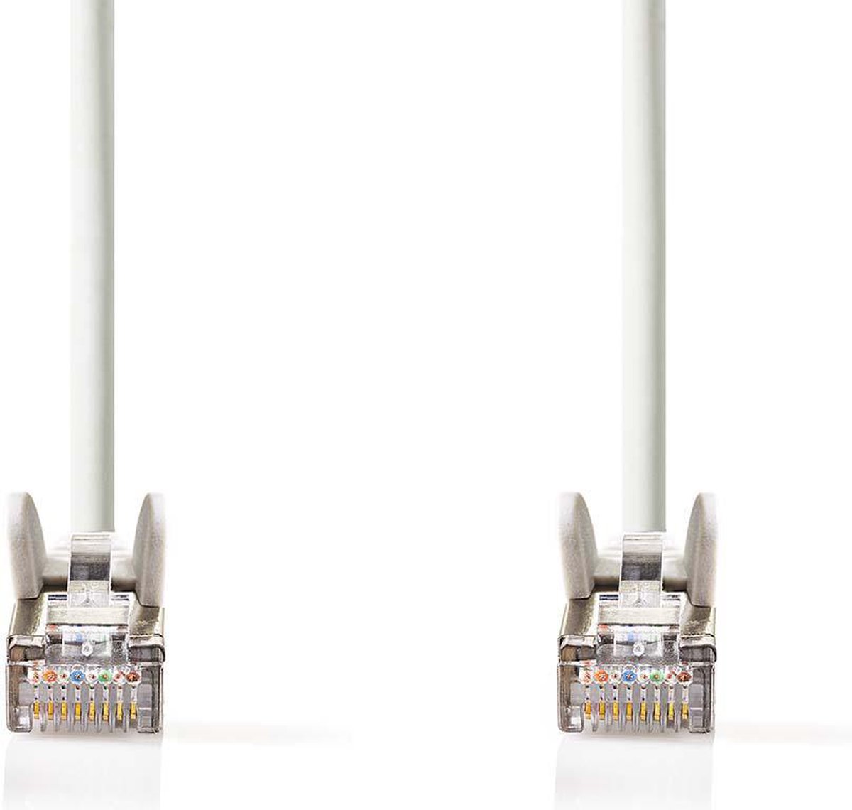 Nedis CAT5e Netwerkkabel - SF/UTP - RJ45 Male - RJ45 Male - 20.0 m - Rond - PVC - Wit - Polybag