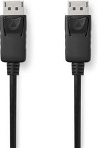 DisplayPort-Kabel | DisplayPort Male | DisplayPort Male | 8K@60Hz | Vernikkeld | 3.00 m | Rond | PVC | Zwart | Polybag