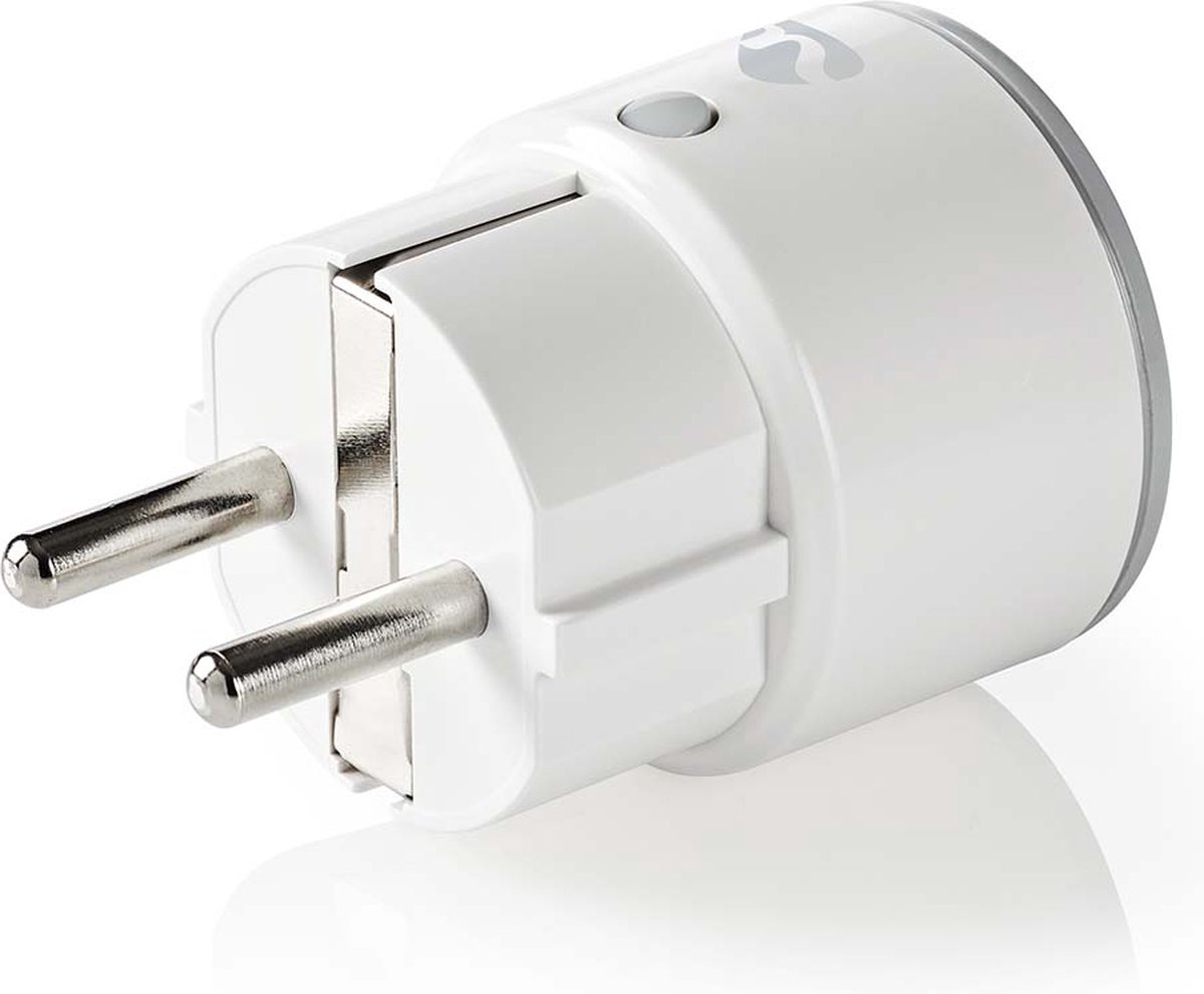 Nedis SmartLife Slimme Stekker Wi-Fi met Energiemeter 2500W Randaarde Type F IP21 Wit - Afbeelding 2