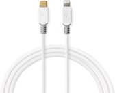 Nedis Apple Lightning-Cable 8-Pin Male - USB-C 1 mtr blanc
