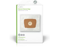 Nedis Stofzuigerzak - 4 Stuks - Synthetisch - Meest verkocht voor: Lux 180 - Wit