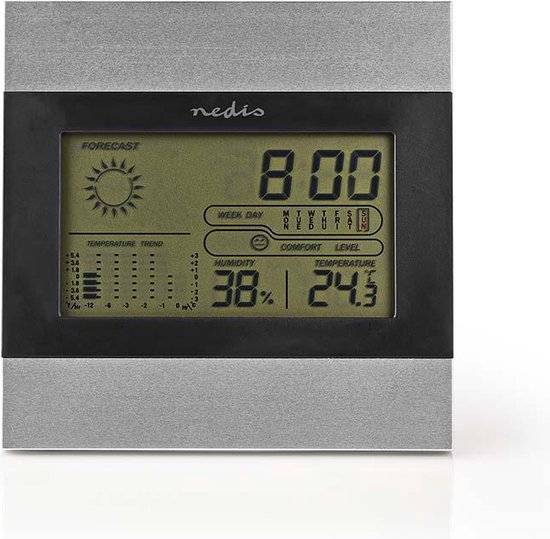 Draadloos weerstation Zwart/Zilver
