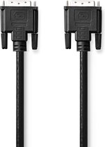 DVI-Kabel | DVI-D 24+1-Pins Male | DVI-D 24+1-Pins Male | 1080p | Vernikkeld | 3.00 m | PVC | Zwart | Label