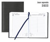 Bureau-agenda 2022 - 1 dag 1 pagina - Leader Luma A5 - Zwart