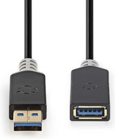 Câble d'extension USB vers USB Nedis - USB3.0 - jusqu'à 2A / noir - 2 mètres