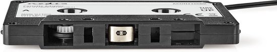 Nedis AUX Cassette-Adapter voor Autoradio - 3,5 mm - Kabellengte: 1.00 m - Zwart