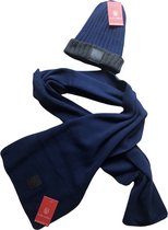 Ajax Muts en Sjaal - Blauw - One Size