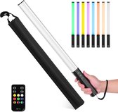 RGB - LED Handlamp - Muur - Oplaadbaar - Fotografie Light Stick - 10 Verlichtingsmodi - 12 Helderheidsniveaus - 1000 Lumen - 3200-5600K