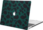 iMoshion Design Laptop Cover Geschikt voor de MacBook Pro 15 inch (2016-2019) - A1707 / A1990 - Green Leopard