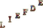 Diamond Painting "JobaStores®" Sleutelhanger Letters Liefde (6 stuks)