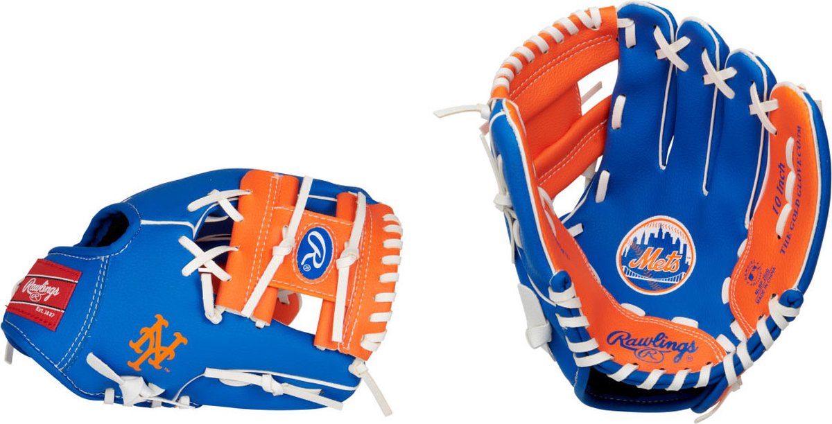 Rawlings MLB Logo Handschoenen Links Vangen 10 Inch Team Mets