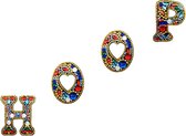 Diamond Painting "JobaStores®" Sleutelhanger Letters Hoop (4 stuks)