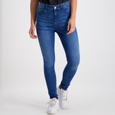 Cars Jeans Vrouwen OPHELIA Denim Skinny High waist Dark Used - Maat 28/32