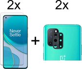 Beschermglas OnePlus 8T Screenprotector 2 stuks - OnePlus 8T Screen Protector Camera - 2 stuks