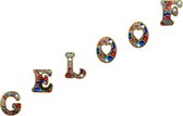 Diamond Painting "JobaStores®" Sleutelhanger Letters Geloof (6 stuks)