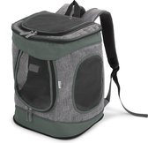 Rexa Pet Carrier Backpack - Sac à dos de transport pliable pour petits chats, animaux, animaux de compagnie avec bretelles rembourrées - couleur gris