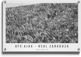 Walljar - AFC Ajax - Real Zaragoza '87 - Muurdecoratie - Plexiglas schilderij